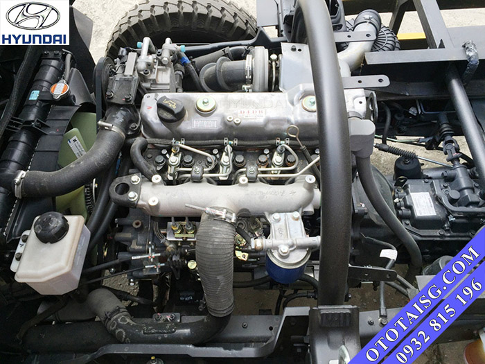 Động cơ Hyundai D4DB ga điện phun nhiên liệu điện tử cực kỳ tiết kiệm của xe ben Hyundai HD65-ototaisg.com