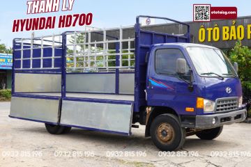 Thanh lý xe tải cũ Hyundai Mighty HD700 ga cơ đời 2017